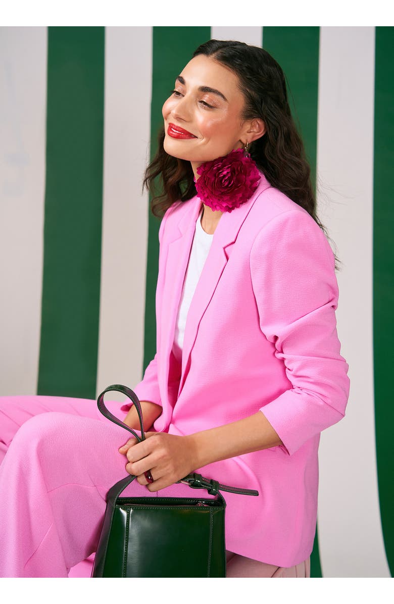 CeCe Ruched Sleeve Blazer, Alternate, color, 