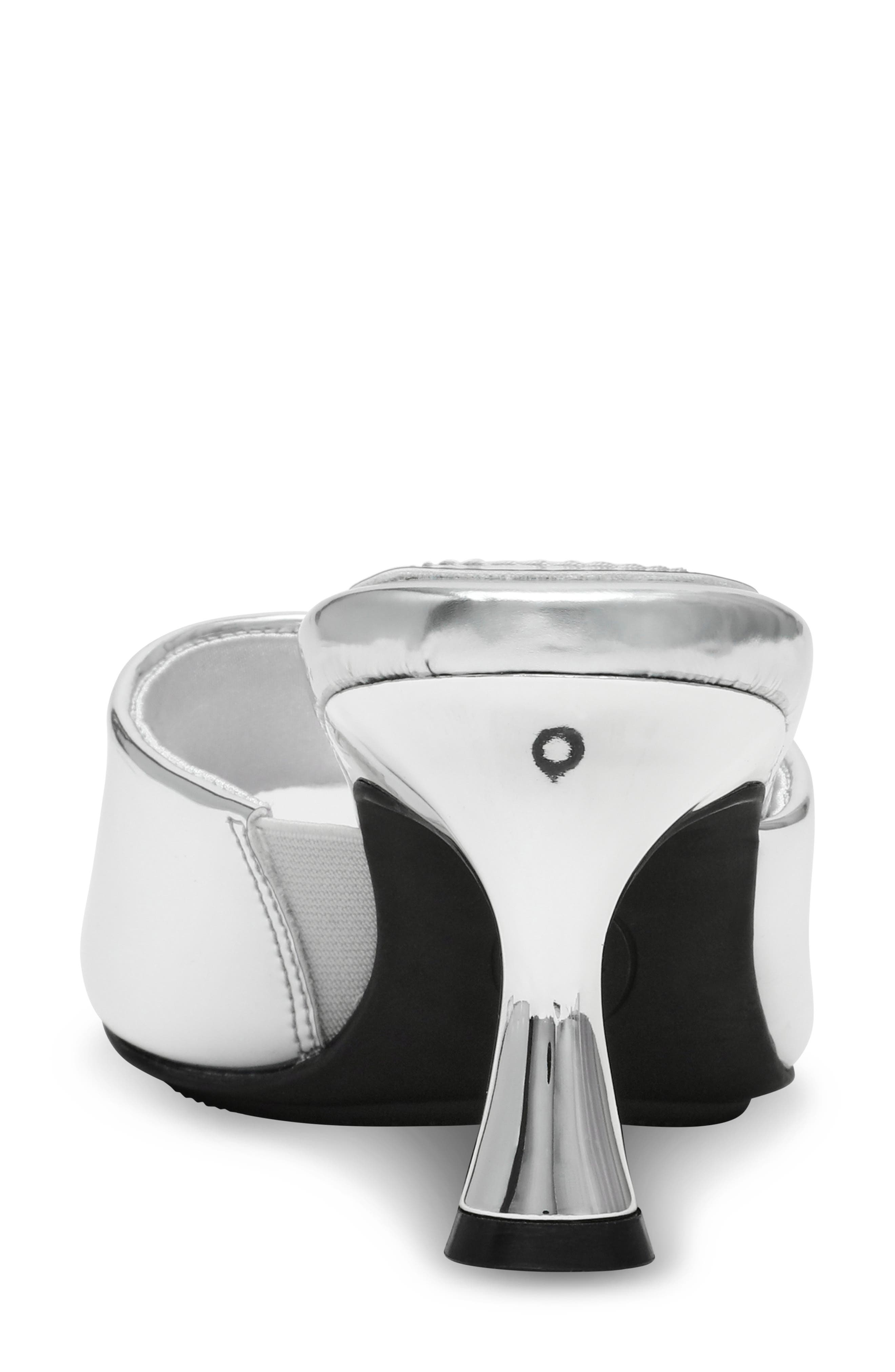 Anne Klein Jerilyn Slide Sandal, Alternate, color, Silver