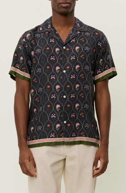 Lukas Wildflower Short Sleeve Button-Up Shirt