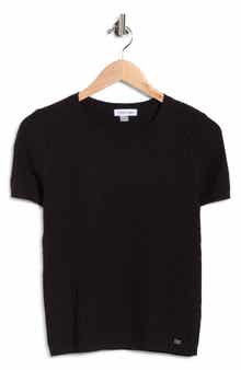 Calvin Klein Textured Short Sleeve Sweater