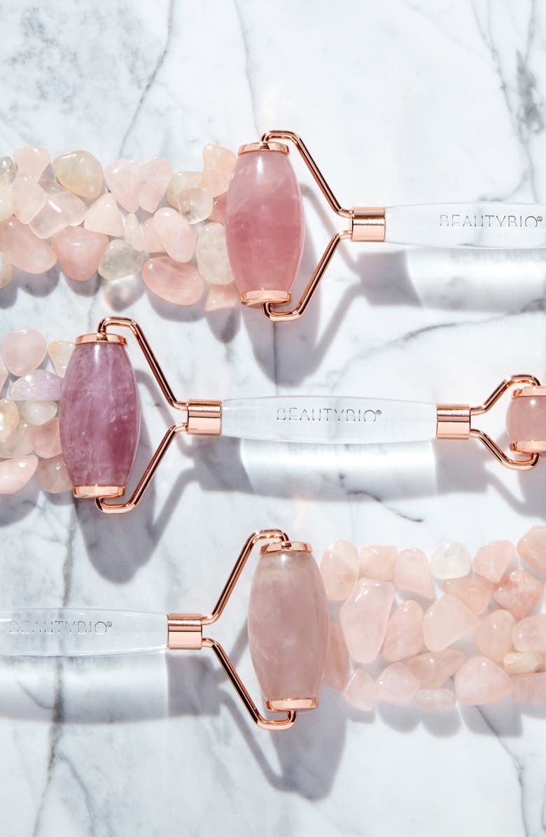 BeautyBio Rose Quartz Roller, Alternate, color,