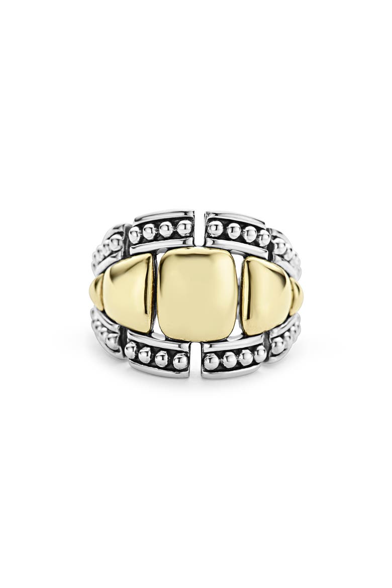 High Bar Caviar Graduated Statement Ring, Main, color, TWO-TONE