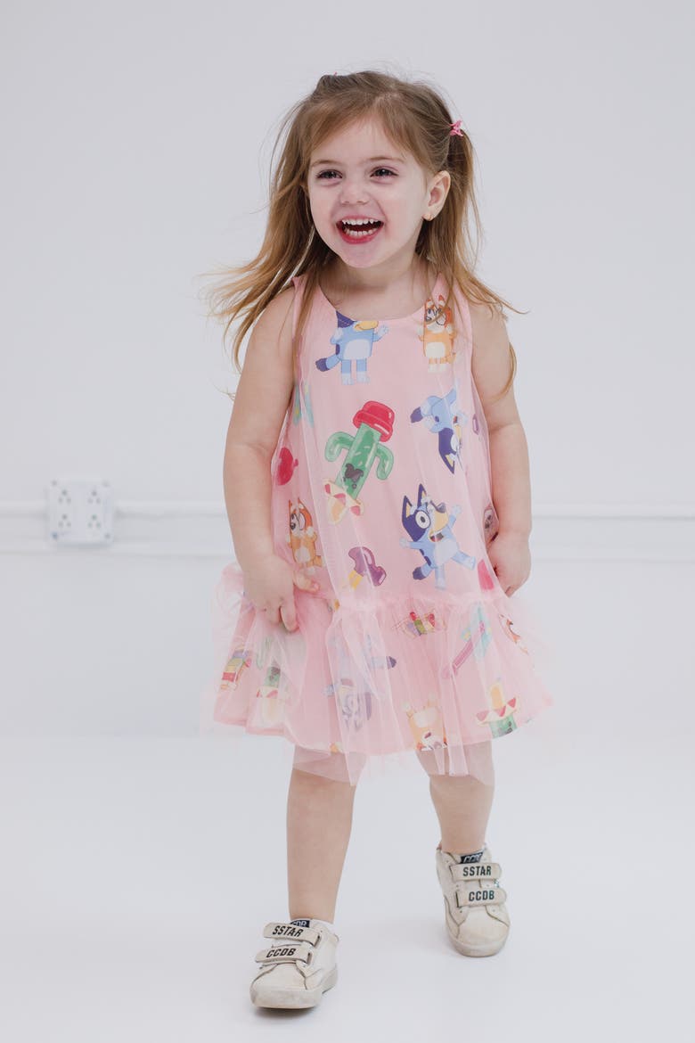 Sleeveless Dress, Alternate, color, Bluey Bingo Pink