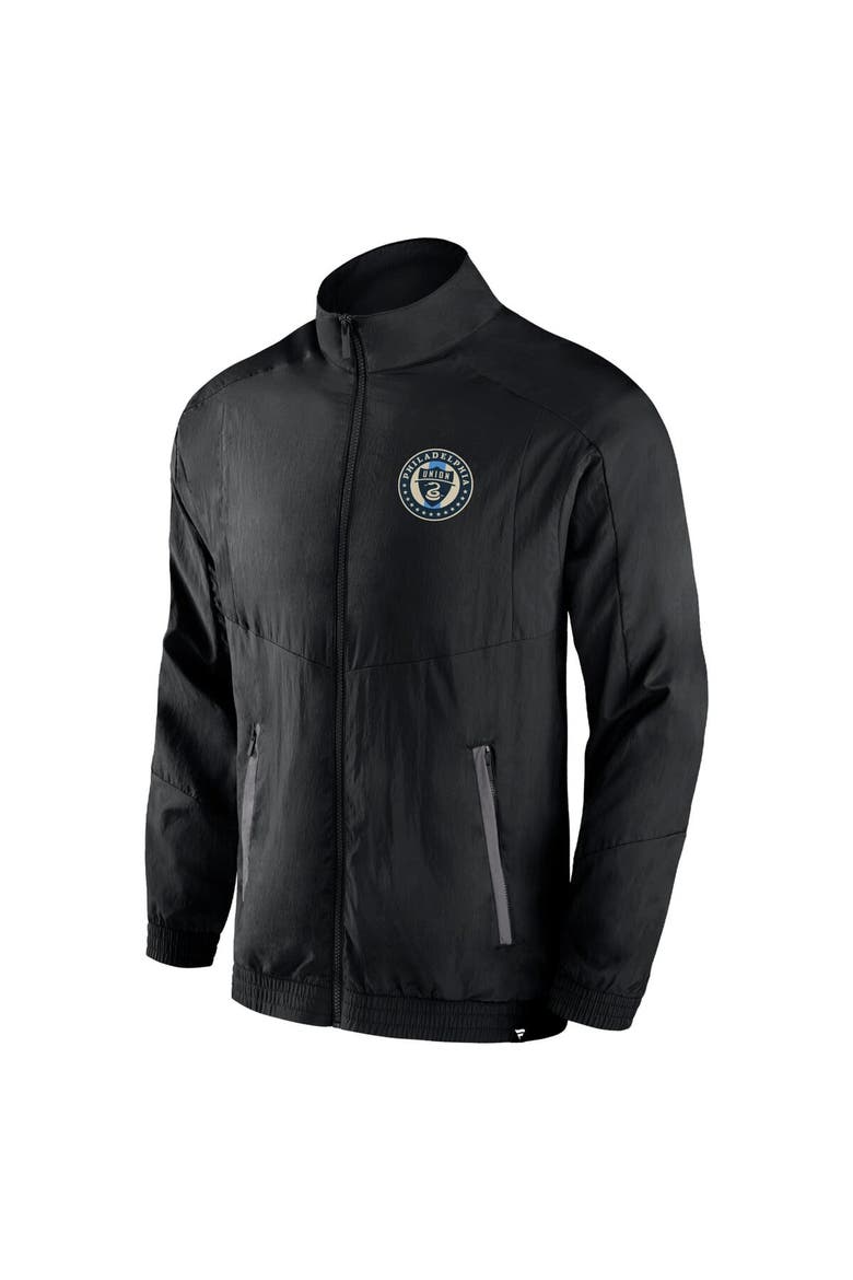 Men's Fanatics Branded Black Philadelphia Union Header Raglan Full-Zip Jacket, Alternate, color, Black