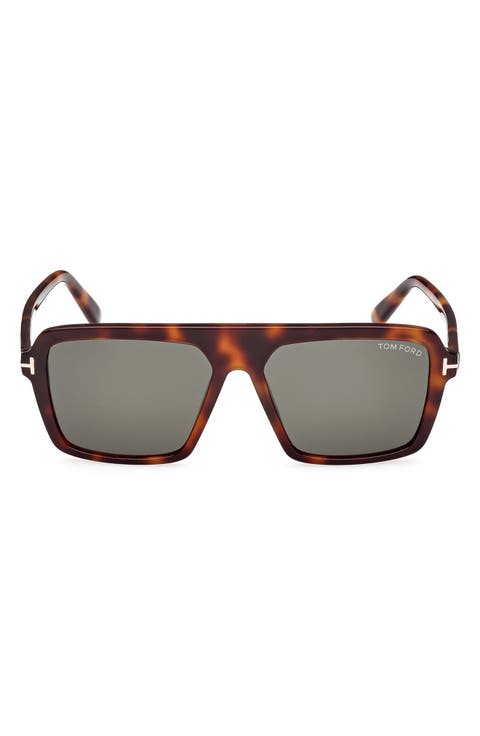 Vincent 56mm Pilot Sunglasses