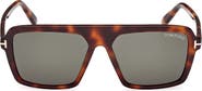 TOM FORD Vincent 56mm Pilot Sunglasses