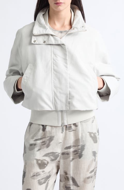 Layered Cropped Windbreaker
