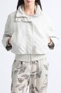 Emporio Armani Layered Cropped Windbreaker
