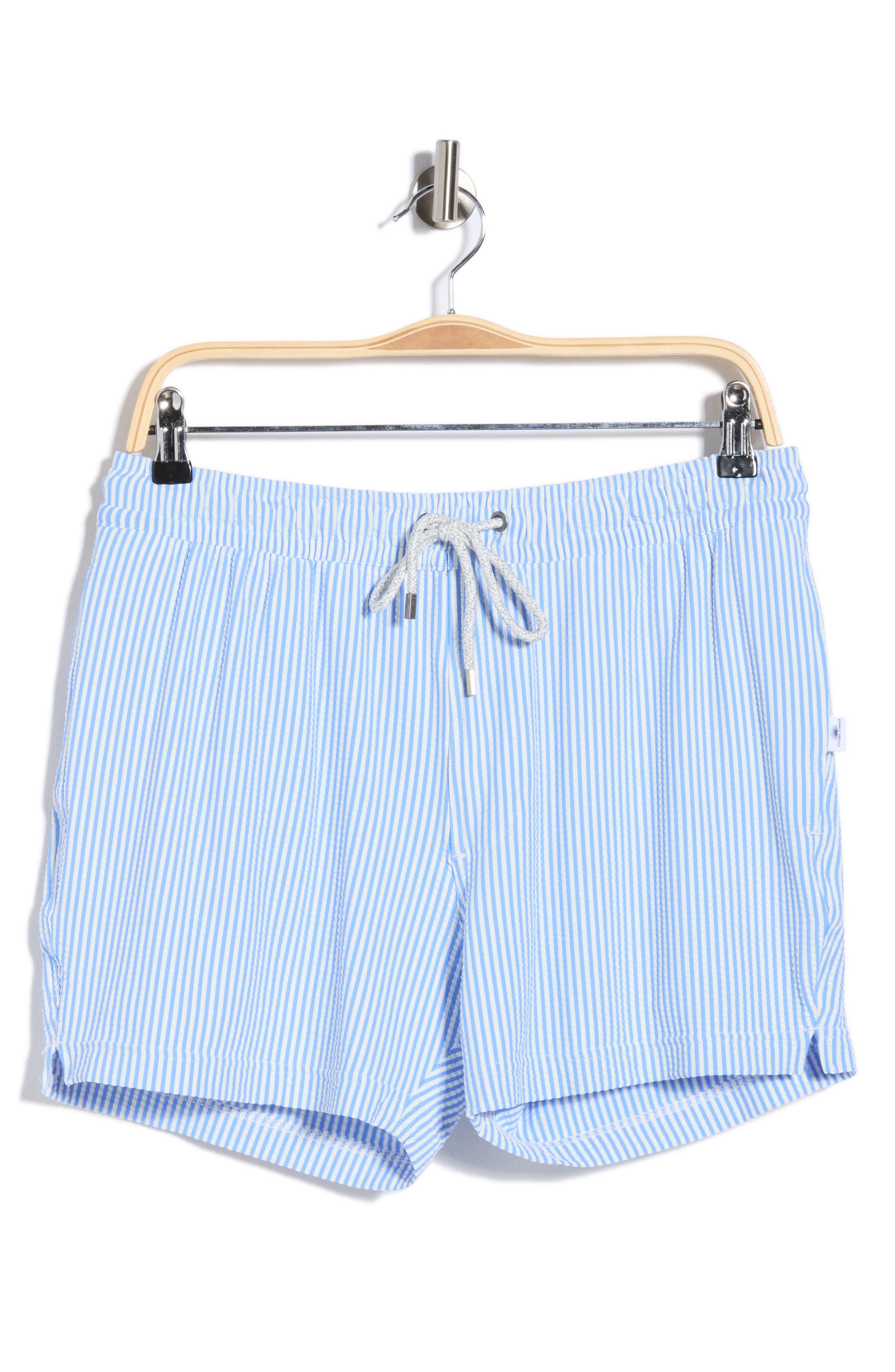 Vintage Summer Stripe Shortie Volley Swim Shorts