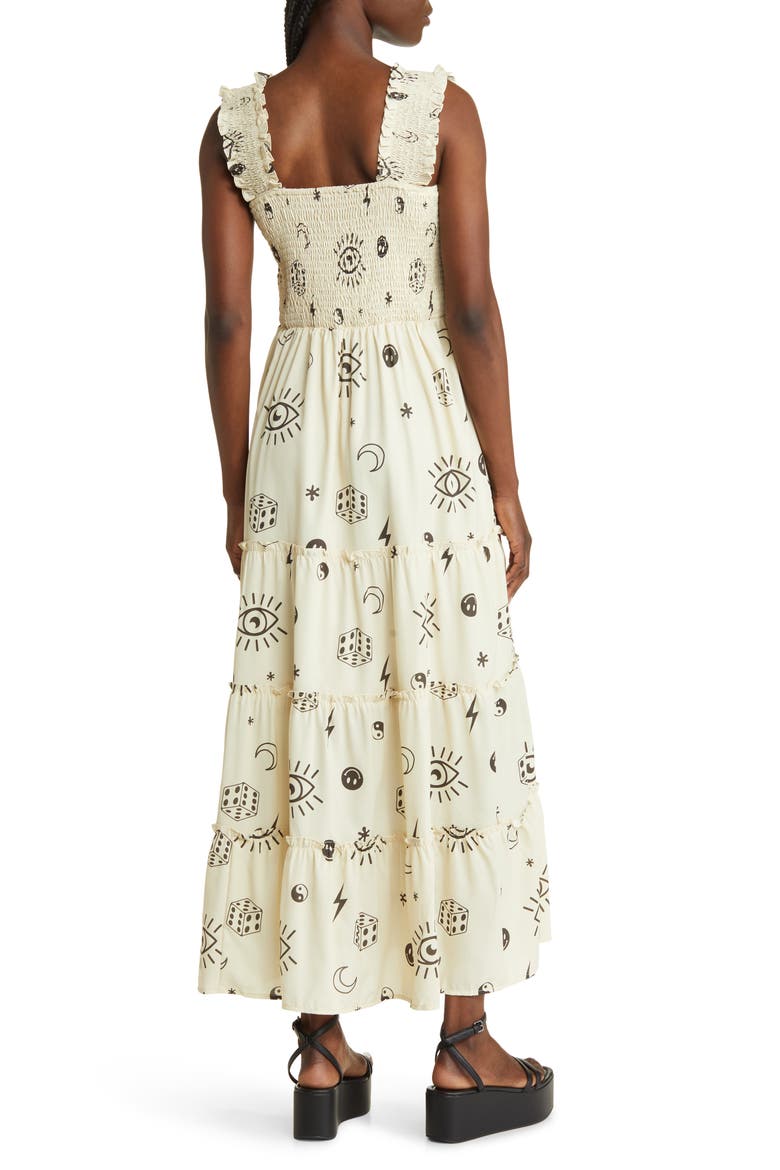 Rule Breaker Smocked Maxi Sundress, Alternate, color, THIS IS YOUR SIGN