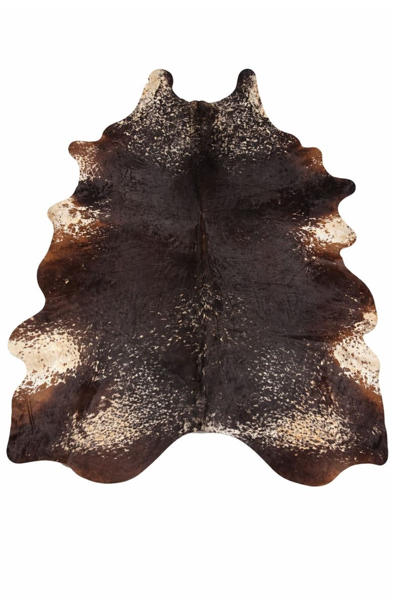 Rhacam Eco Hides Heritage Tricolor Cowhide Rug  8'5" × 6'10", Main, color, Black/Brown/White