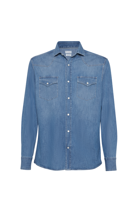 Lightweight denim shirt