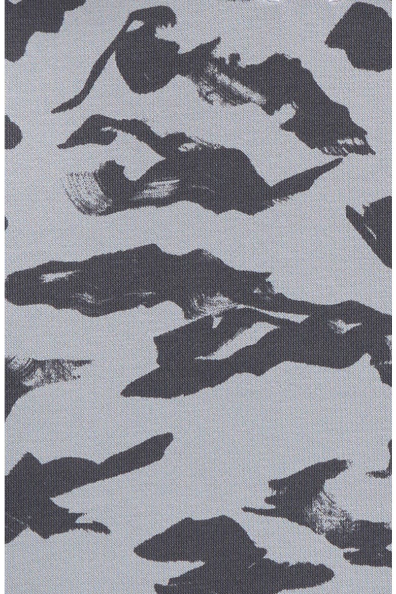 Kids' UA Rival Print Fleece Hoodie, Alternate, color, MOD GRAY / CASTLEROCK / WHITE