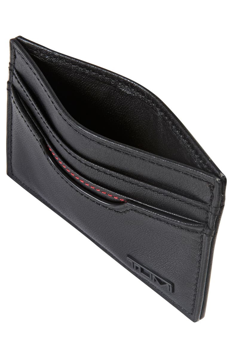 TUMI Delta ID Lock<sup>™</sup> Shielded Slim Card Case & ID Wallet, Alternate, color, Black