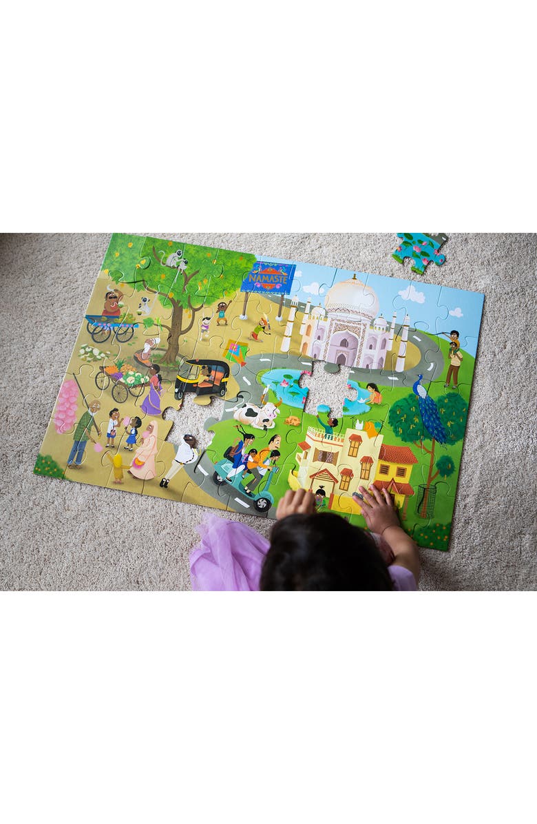 KULTURE KHAZANA Namaste India 51-Piece Floor Puzzle, Alternate, color,