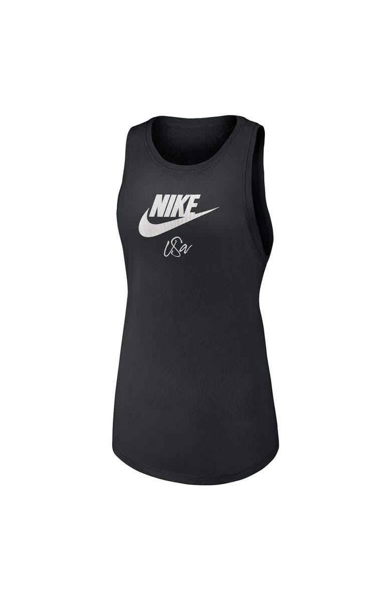 Nike Women's Nike Black USWNT Futura Tank Top, Alternate, color, Black