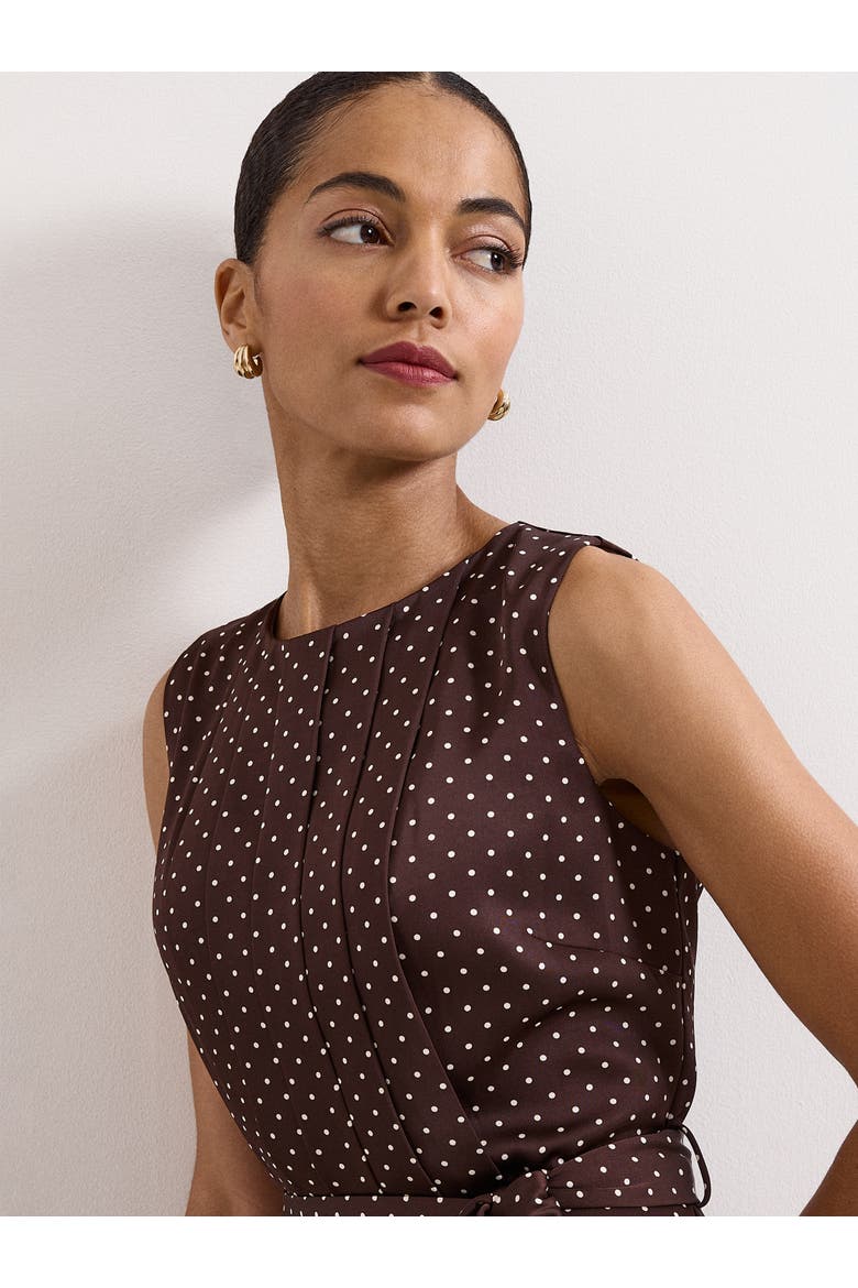 Janine Spot Jumpsuit, Alternate, color, Brown