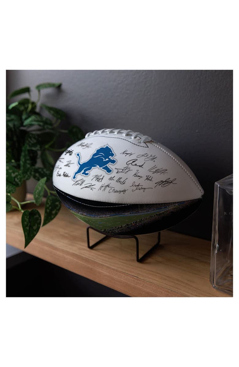 LOGO BRANDS Detroit Lions 2025 Autograph Signature Football, Alternate, color, Cobalt