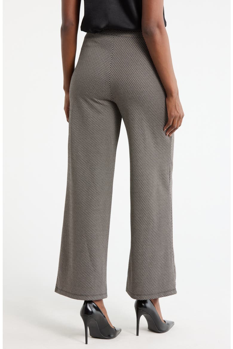 Sailor High Waist Wide Leg Pants, Alternate, color, BLACK/ CAMEL DIAGONAL CHECKER