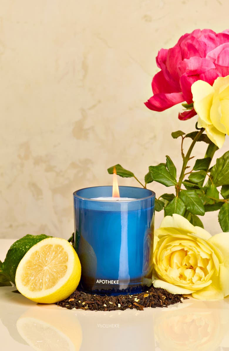 APOTHEKE Earl Grey Bitters Petite Scented Candle, Alternate, color, Blue