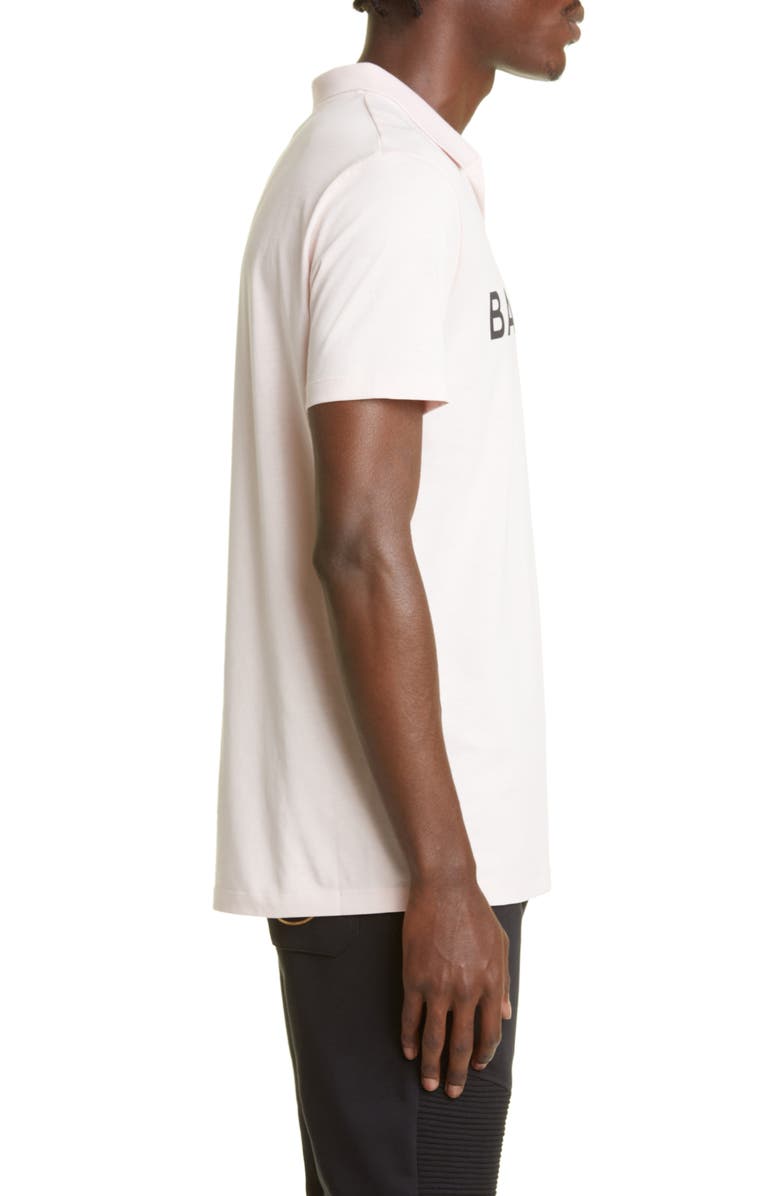 Balmain Men's Cotton Logo Polo, Alternate, color, 