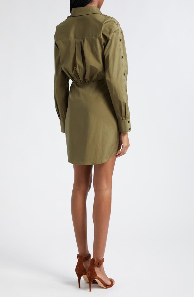 Veronica Beard Rae Button Long Sleeve Mini Shirtdress, Alternate, color,
