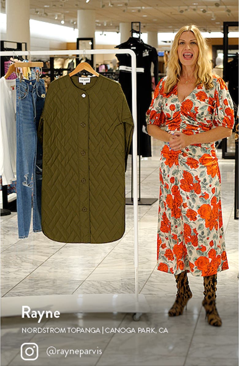 Emerson Quilted Longline Jacket, sales video thumbnail