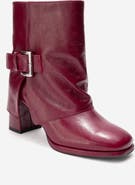 Forever & Always Shoes Lore Leather Block Heel Boot