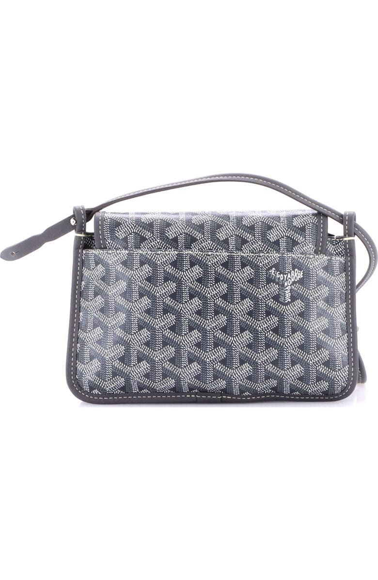 Pre-Owned Goyard Plumet Clutch Wallet Coated Canvas, Alternate, color, Gray
