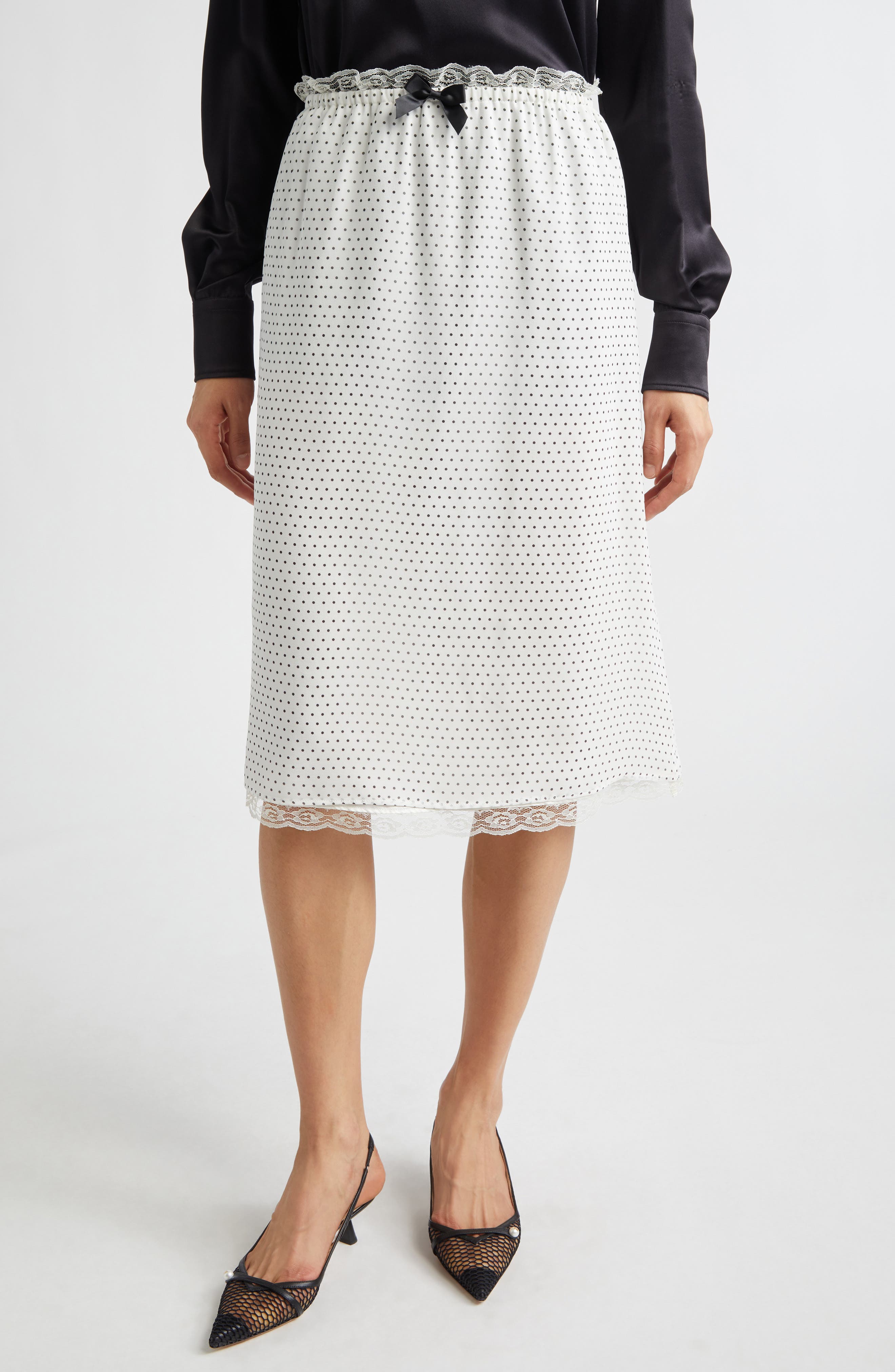 selected IVORY/ BLACK POLKADOT