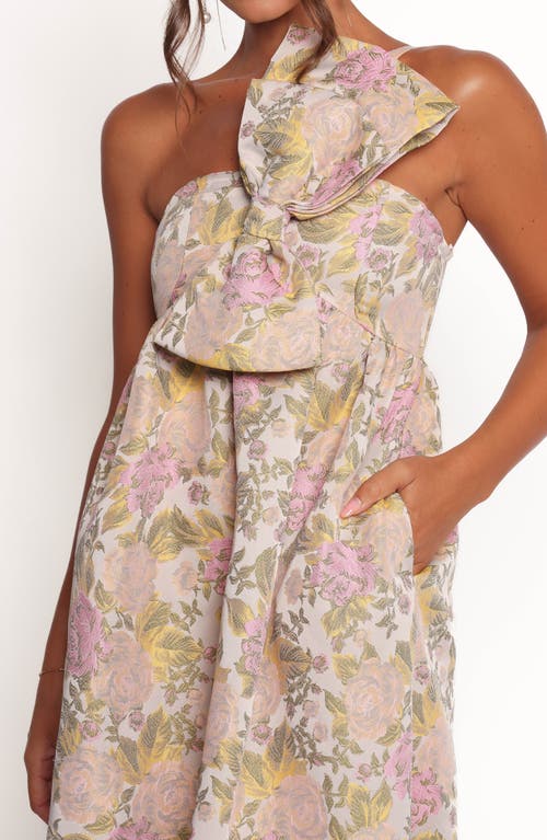 Petal And Pup Petal & Pup Bettina Floral Bow Front One-shoulder Maxi Dress In Multi