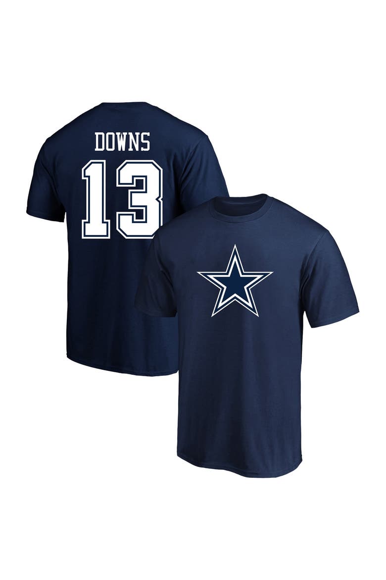 Men's Fanatics Caleb Downs Navy Dallas Cowboys Big & Tall Player Name & Number T-Shirt, Main, color, Navy