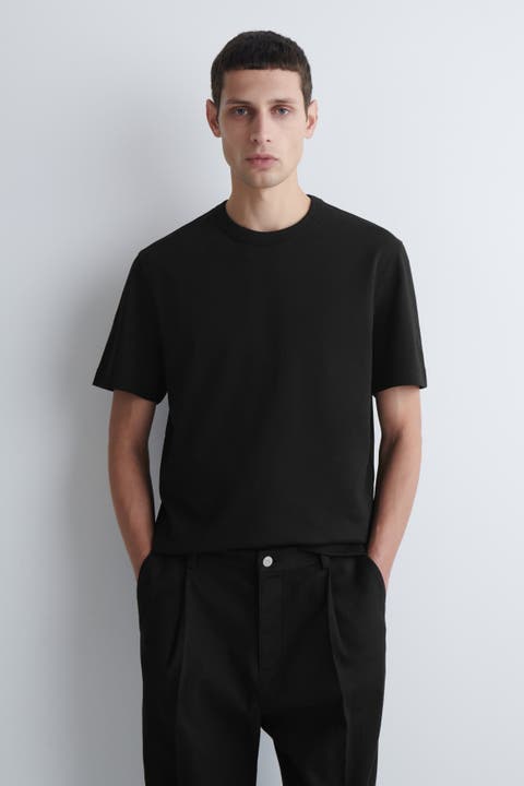Interlock Cotton Crew-Neck T-Shirt