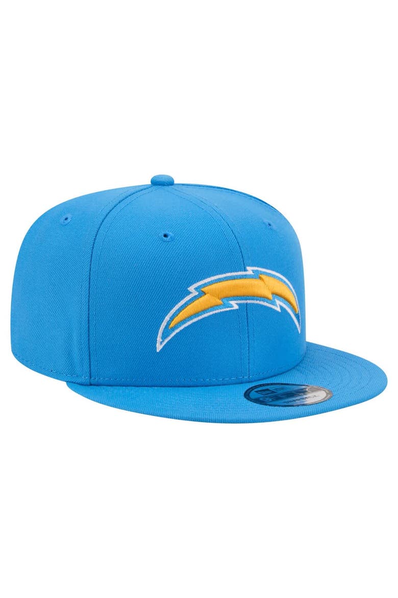 Men's New Era  Powder Blue Los Angeles Chargers 9FIFTY Snapback Hat, Alternate, color, Powder Blue
