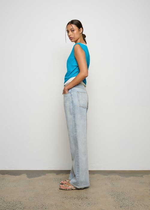 One Of Others Bardot Top In Azure/vanilla