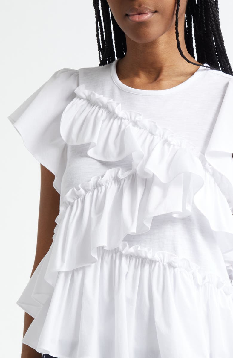 Cinq à Sept Jaipur Ruffle Shirt, Alternate, color, 