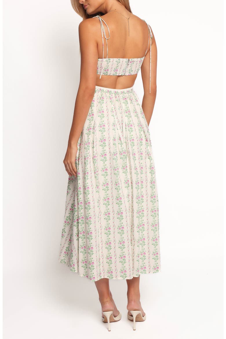 Emory Floral Sleeveless Maxi Sundress, Alternate, color, CREAM