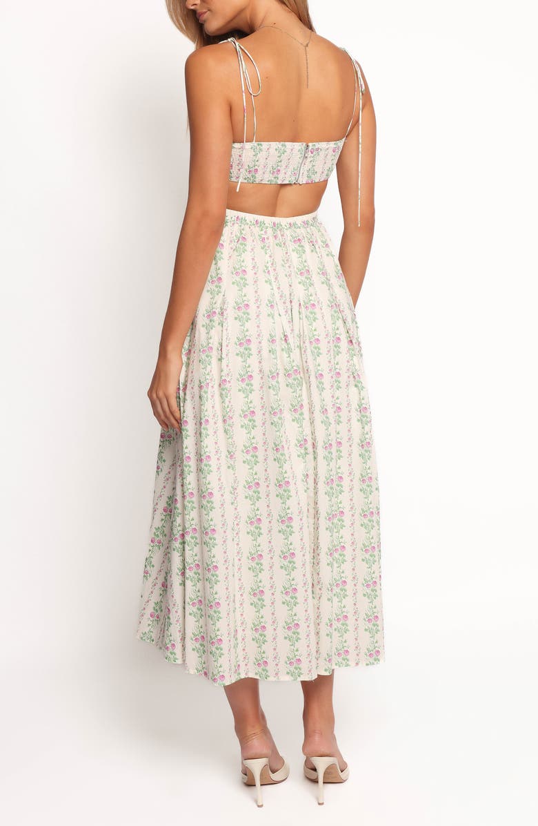 Petal & Pup Emory Floral Sleeveless Maxi Sundress, Alternate, color, Cream