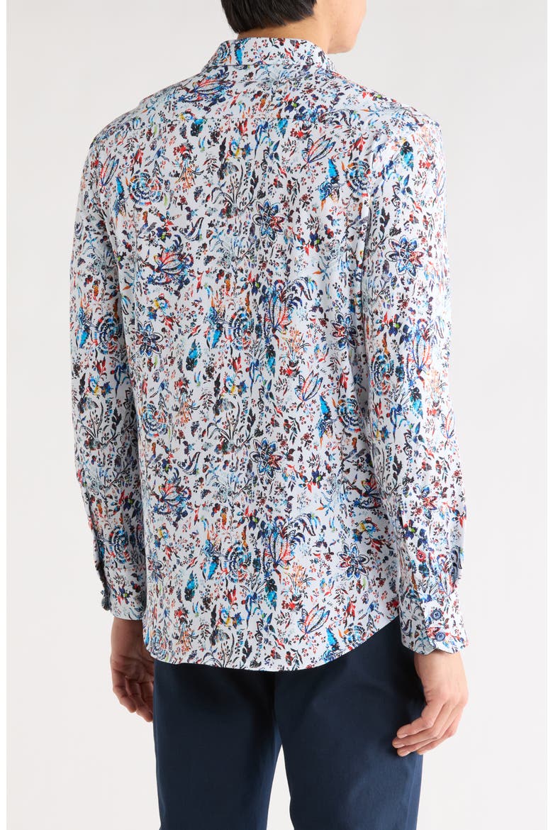Gabe Stretch Button Up Shirt, Alternate, color, MULTI