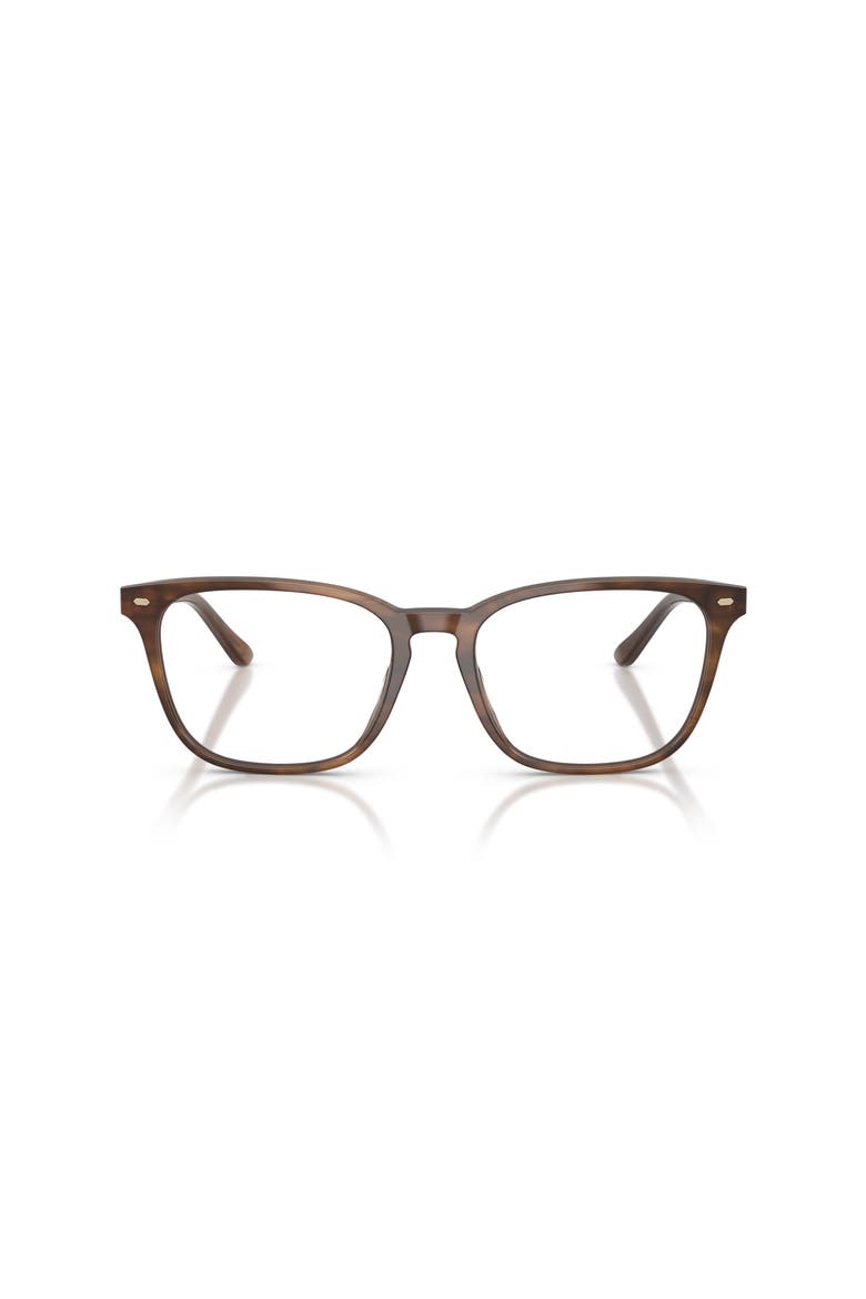 55mm Square optical glasses, Alternate, color, Brown