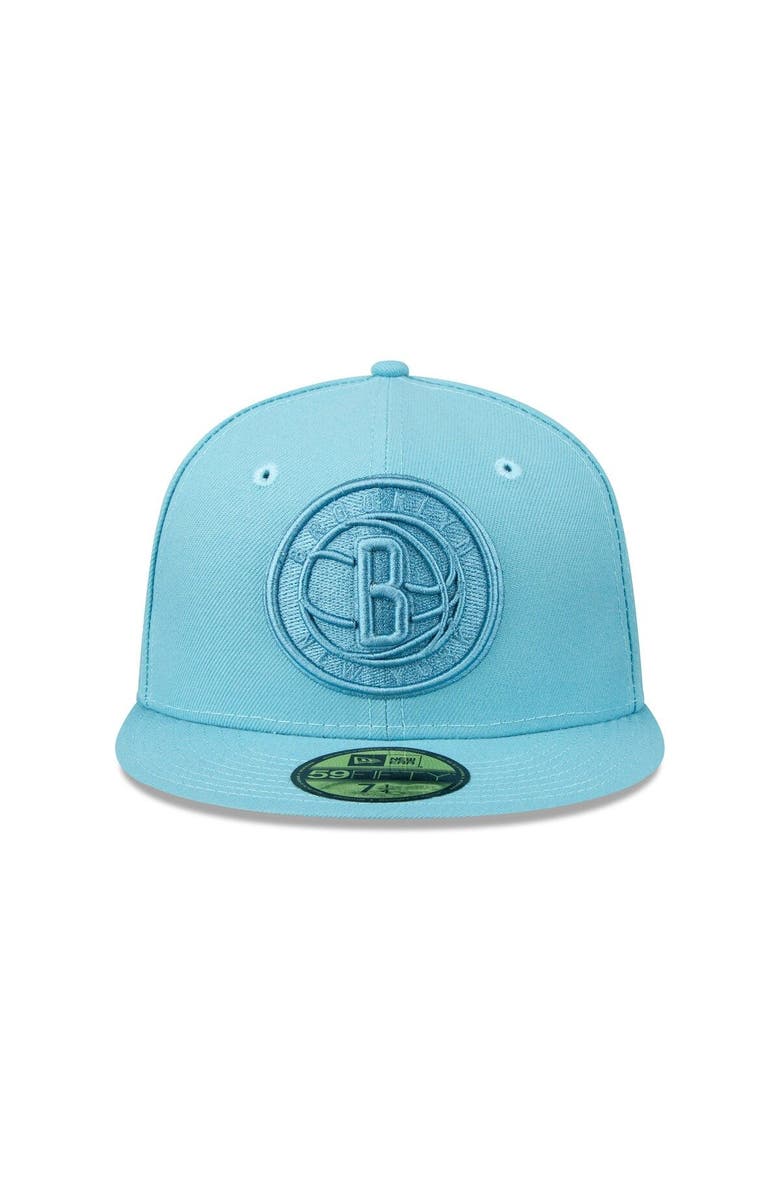 New Era Men's New Era Blue Brooklyn Nets Color Pack Foam 59FIFTY Fitted Hat, Alternate, color, 