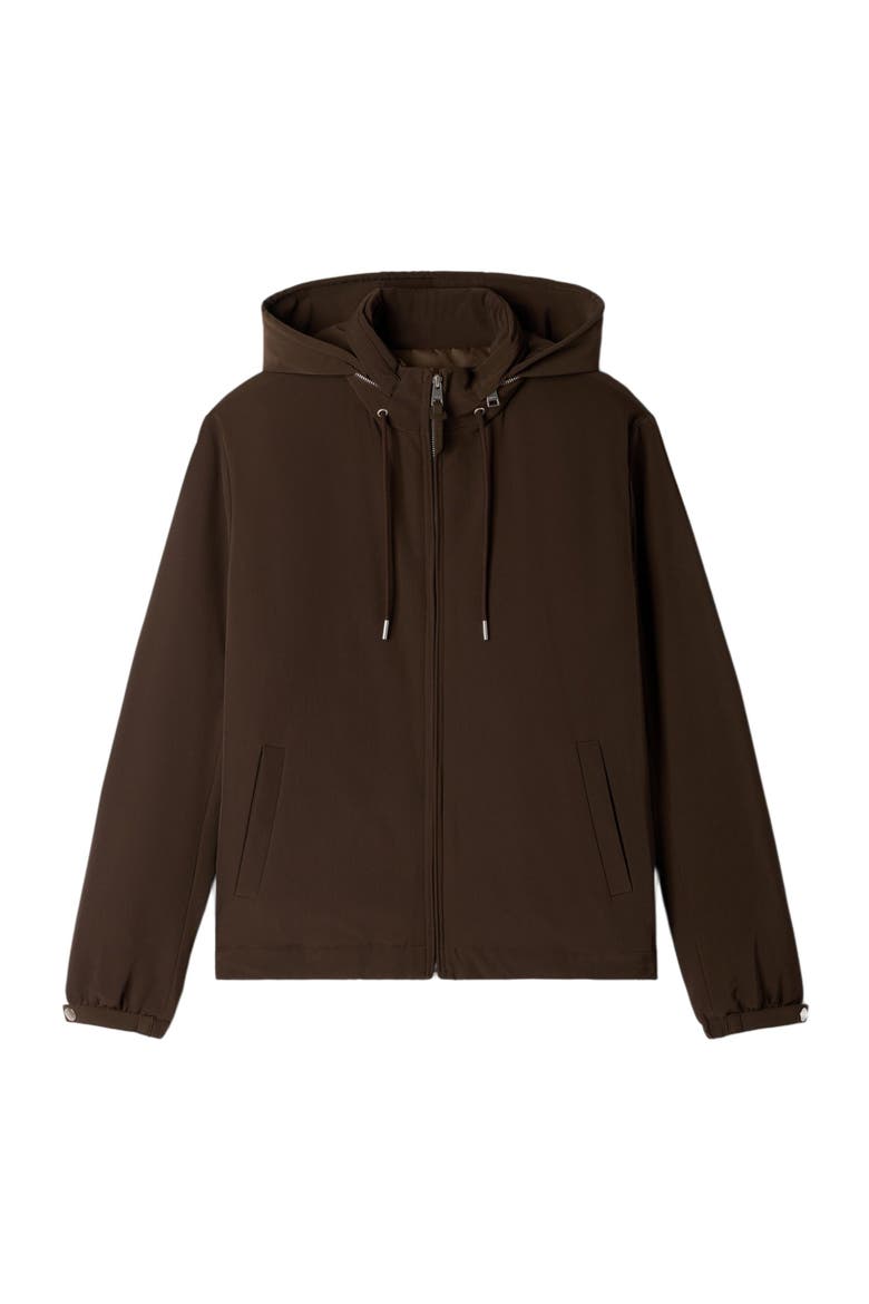Hooded zip-up jacket, Alternate, color, Taupe / kaki