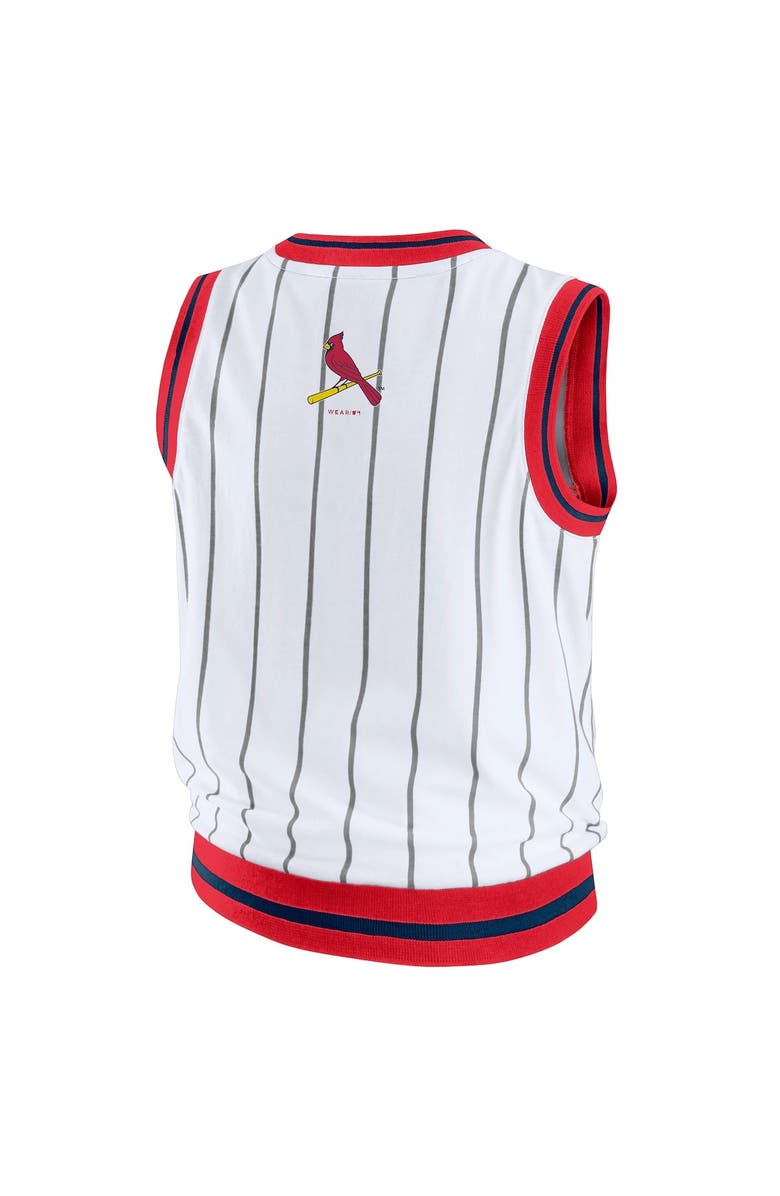 WEAR by Erin Andrews Women's WEAR by Erin Andrews White St. Louis Cardinals Sporty Tank Top, Alternate, color, White