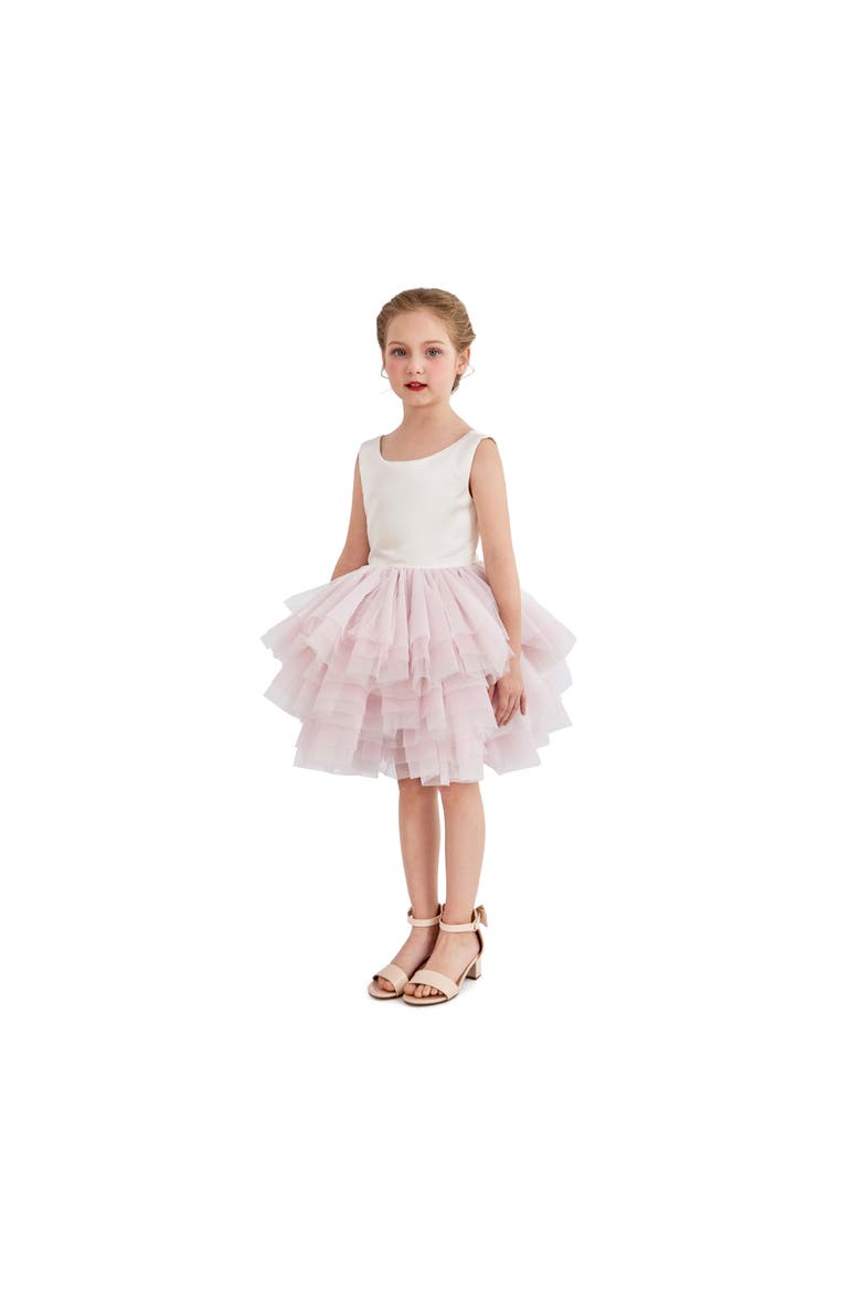 Selene Tulle Dress, Alternate, color, Pink