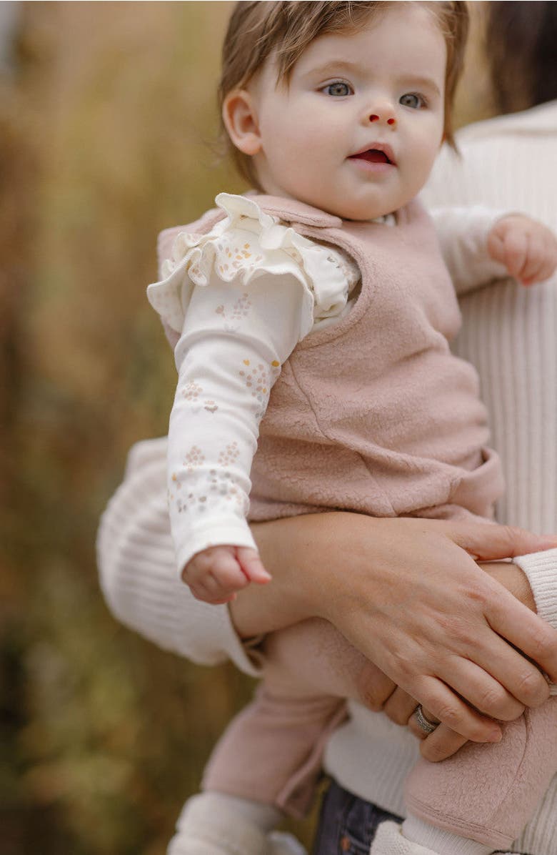 Pehr Fleece Overalls, Alternate, color, Rose Pink