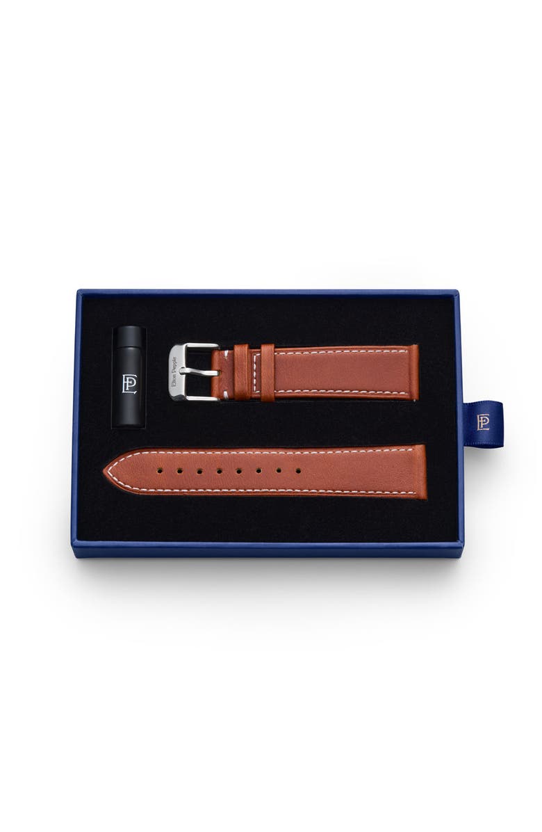 Elton Pepple Edgewater Stitch - Silver Strap, Alternate, color, Brown