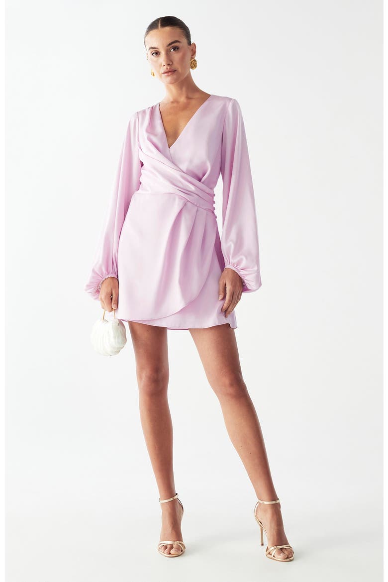 Philipa Mini Dress, Alternate, color, Lilac