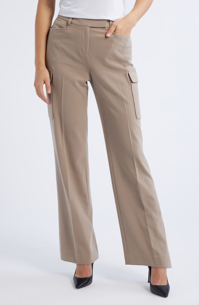 Tahari ASL Tailored Cargo Pants, Main, color, 