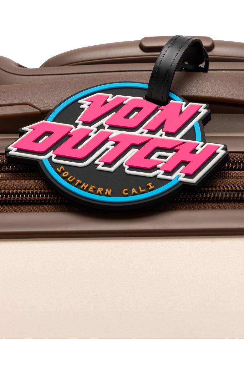 Von Dutch 80s Neon 2-Piece Suitcase ID Tag Set with Adjustable Straps, Alternate, color, 80S Neon