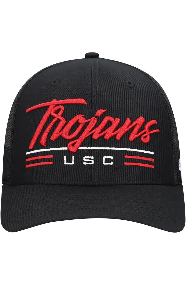 '47 Men's '47 Black USC Trojans Garner Trucker Adjustable Hat, Alternate, color, 